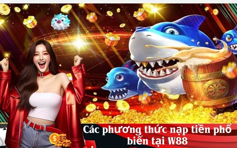 Các phương thức nạp tiền phổ biến tại W88