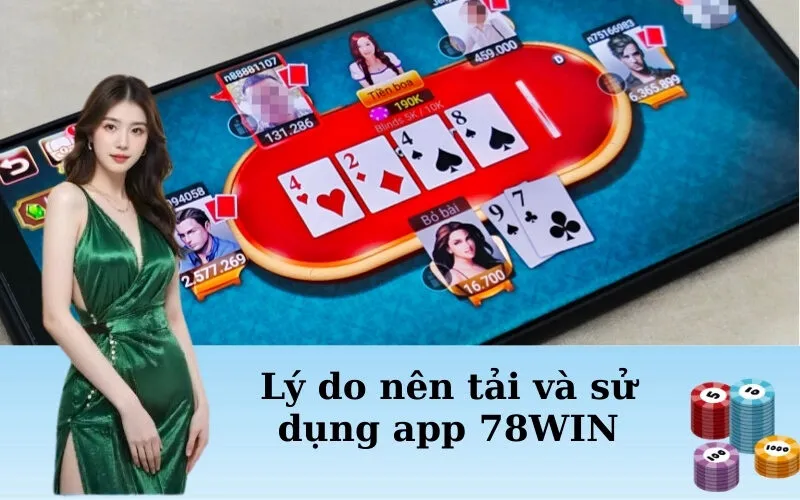 Lý do nên tải và sử dụng app 78WIN